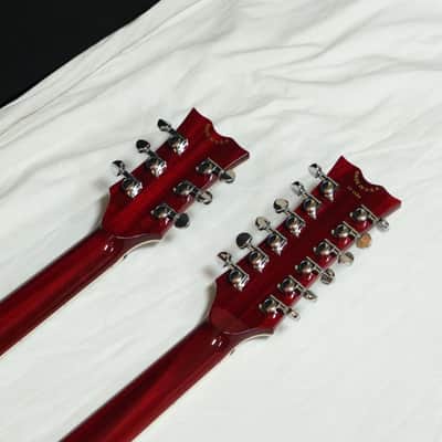 DEAN USA Gran Sport DOUBLE-NECK electric Guitar in Trans Cherry with Dean Hard Shell Case image 8