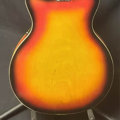 Kawaii Archtop electric Late 1960"s early 1970's - Orange Sunburst image 6