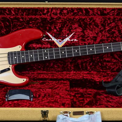Fender Custom Shop LTD Precision Bass from 2021 in Dakota Red with original Hardcase image 11