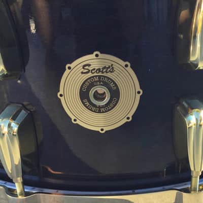Scott’s Custom Drums 7”x14” maple single ply steambent snare drum “Slingerland radio king tribute” 2025 - Ebony stain lacquer image 6