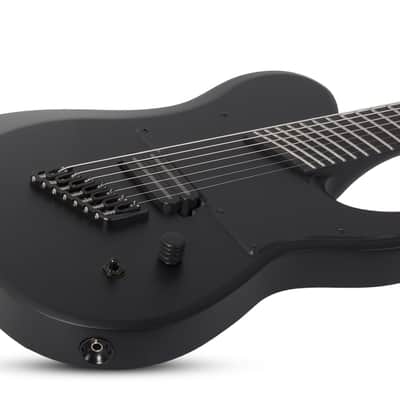 Schecter PT-7 MS Black Ops 7-String Electric Guitar Satin Black Open Pore + Case BRAND NEW image 3