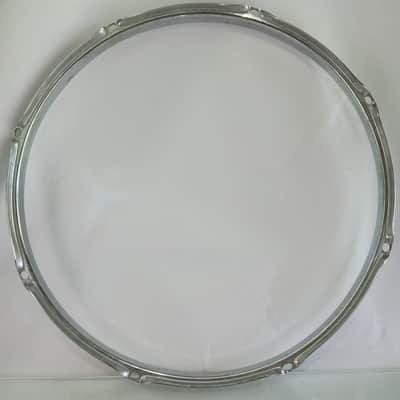 Ludwig 15"BRASS Triple-Flange COB Snare/Tom Drum Batter Rim/Hoop Chrome 8Lug USA image 6
