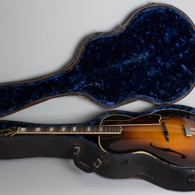 D'Angelico Style B Arch Top Acoustic Guitar (1938), ser. #1350, original black hard shell case. image 10