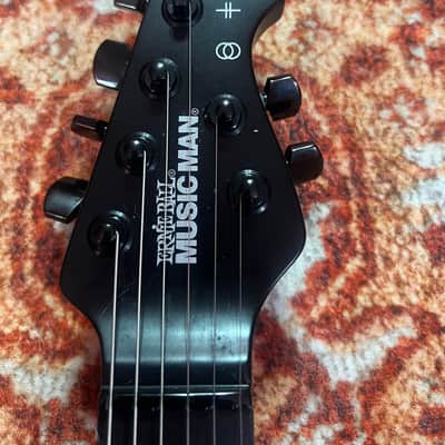 2017 Ernie Ball Music Man USA Annie Clarke St. Vincent Signature - Stealth Black, Ebony Fretboard, 3 DiMarzio Mini Humbucker, Tremolo, Stainless Steel Frets, OHSC image 4