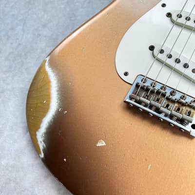 Fender Custom Shop 1956 Stratocaster Relic 2008 - Copper Metallic image 4