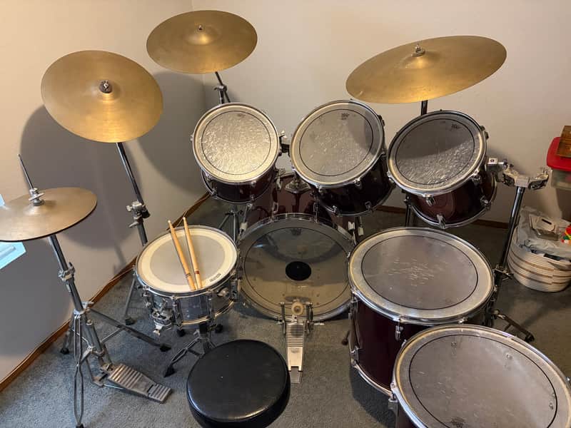 Tama Imperialstar 1970s-80s - Dark Cherry Red image 1