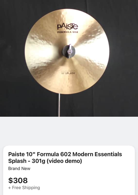 Zildjian 14" FX Stack Cymbals (Pair) 2019 - Present - Traditional