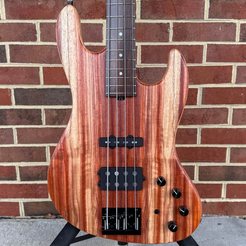 Sadowsky Masterbuilt 21-Fret 2024 LTD 4-String, #5 of 35 Worldwide, 21-Fret M/J Bass, Marbled Padouk Top, Okoume Body, Roasted Maple Neck, Madagascar Rosewood Fretboard image 1