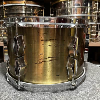 Fibes 12x8 Tom In Antique Brass image 4