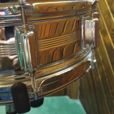 Rogers "Big R" Dyna-Sonic 5x14" Brass Snare Drum 1975 - 1984 - Chrome image 5