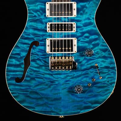 PRS Wood Library Willcutt Exclusive Special Semi-Hollow Quilt Maple Carroll Blue 10 Top (061) image 3