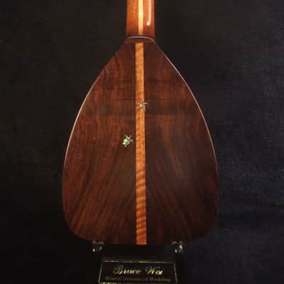 Handmade Tenor Ukulele, Solid Acacia, Indian Rosewood, The Islands Soundhole, Turtle Inlay, Soft-bag, Bruce Wei UF17-2106 image 6