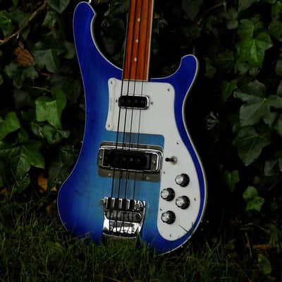 Rickenbacker 4003 FL "Color of the Year"- Blue Burst Fretless Bass image 2