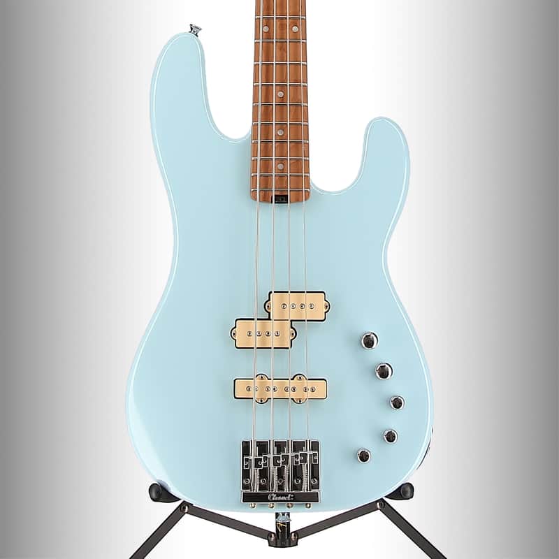 Charvel Pro-Mod San Dimas Bass PJ IV, Caramelized Maple Fingerboard, Sonic Blue (S4) (31976) image 1