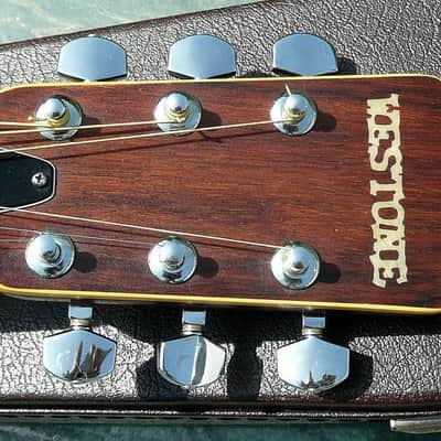 Westone Brazilian Rosewood W-40 Matsumoku Japan 1974 Natural D35 Copy BARGAIN image 7