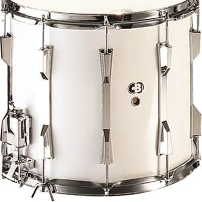 CB Percussion Tournament Series 12" x 15" White Marching Snare Drum - 3660 image 2