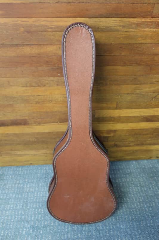 Vintage 1960s Harmony Kay Silvertone Gibson Chipboard Maroon Acoustic Guitar Case Clean Fits 37 x 14 x 4 Fits Parlor & Stella Models image 1