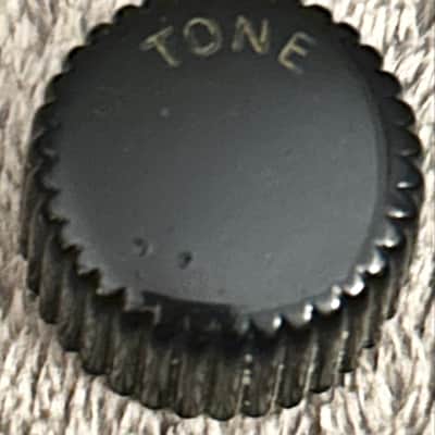 Harmony Silvertone Vintage USA Cupcake Tone Knob Black 1960s image 1