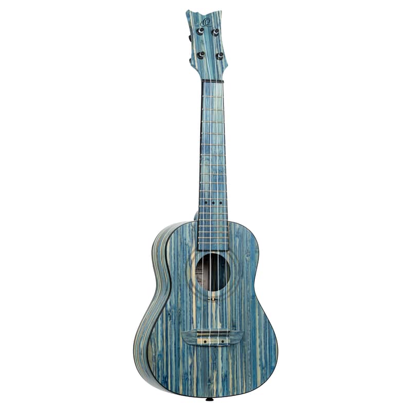 Ortega Bamboo Series Stonewashed Concert Ukulele w/Bag image 1