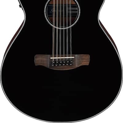 IBANEZ AEG5012 12-Saiter Black High Gloss image 1