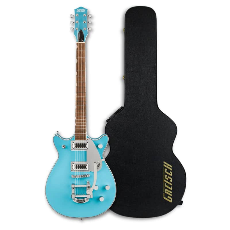 Gretsch G5232T Electromatic Double Jet FT Kailani Blue Electric Guitar Bundle image 1