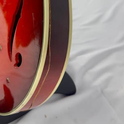 Harmony H-78 Hollow Body Electric Guitar Body  1964 Red Burst image 11
