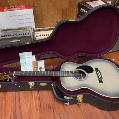 Martin OMJM John Mayer Signature 20th Anniversary Acoustic Guitar - Platinum Gray Burst w/Hard Case- New! image 24