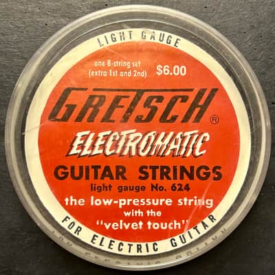 Vintage Gretsch Electromatic No. 624 Guitar Strings Jewel Box Container 50s-60s Case Candy image 1