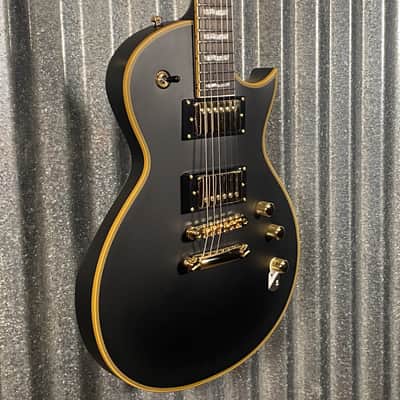 ESP LTD EC-1000 Vintage Black Seymour Duncan Guitar & Case #0674 Used image 5