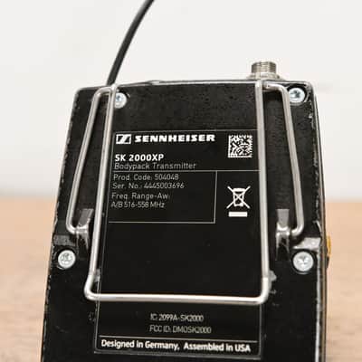 Sennheiser SK 2000XP Wireless Belt Pack Transmitter 516-558 MHz CG015A7 image 5