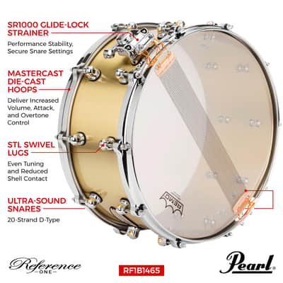 Reference One 14"X6.5" 3mm Cast Brass Snare Drum image 3