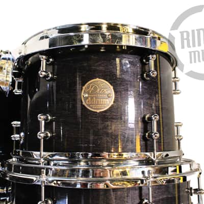 DDrum Dios Maple 22x20" - 10" - 12" - 14" - 16" 5 pcs Transparent Black image 4