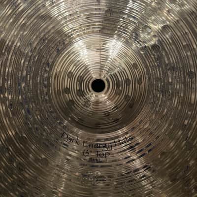 Tris Imboden's, Chicago, Paiste - 13" Signature Dark Energy, Mark 1 Hats, Hi Hats Pair, 748g, 1194g 2000s image 3