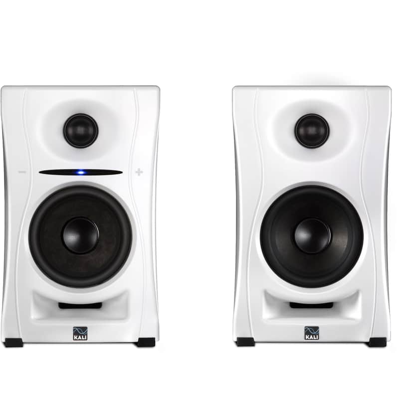 KALI AUDIO LP-UNF 4” Ultra Nearfield Powered Monitor System w/Bluetooth - Boundary Compensation EQ Settings - for Mixing, Recording, Audio Production - USB-C, TRS, RCA Inputs  White (Pair) image 1