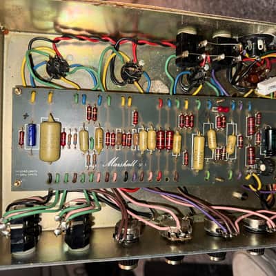 Mid 1970's Marshall Model 1987 50W Lead – Original Mustard Caps, Drake Iron image 18