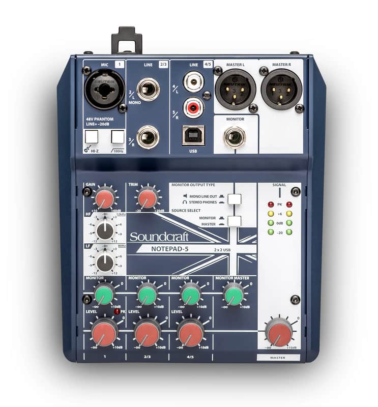 Soundcraft Notepad-5 - Small-format Analog Mixing Console with USB I/O image 1