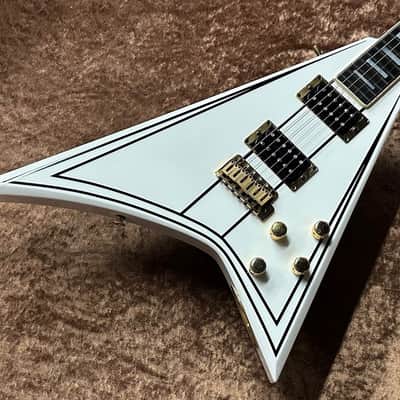 Jackson USA Randy Rhoads Tribute Edition Vintage Tremolo -White w/Blk Pin Stripe- [GSB019] image 2
