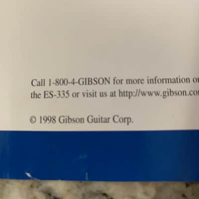 Gibson ES-335 Brochure Trans Brown 1998 image 3