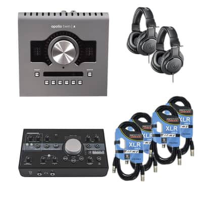 Apollo Twin X (QUAD) - Mackie Big Knob Studio - 4 XLR - 2 ATHM20X image 1