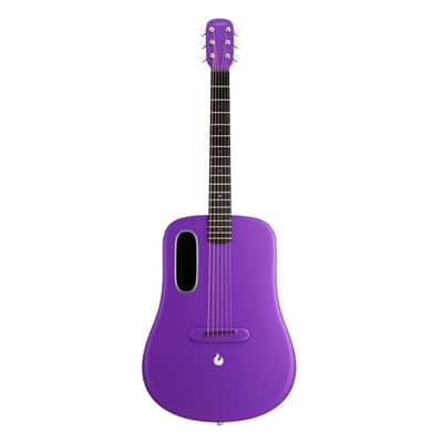 Lava Music L9220010 ME 4 Carbon Fiber 38” Acoustic / Electric Guitar With Gig Bag, Purple image 5