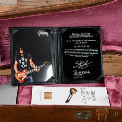 Gibson Custom Slash "First Standard" '58 Les Paul Standard Aged and Signed Sunburst 2017 image 12