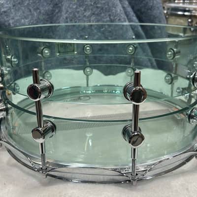 Spaun 7X14" Slotted Acrylic Snare Drum (314-1174) 2000's - Coke Bottle image 17