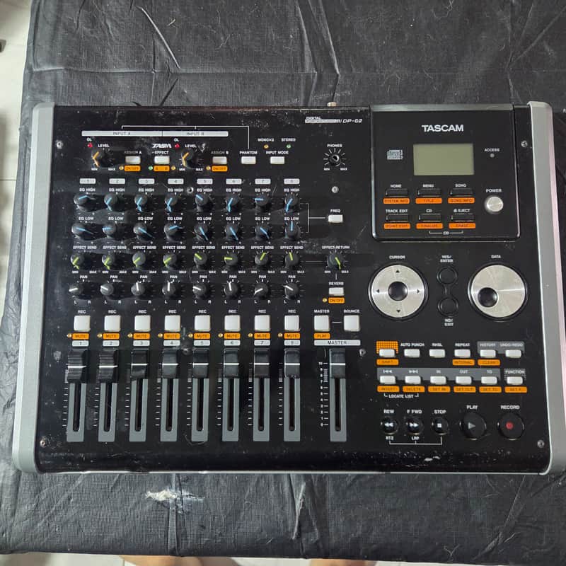 TASCAM DP-02 Digital Portastudio 8-Track Recorder 2010s - Black image 1