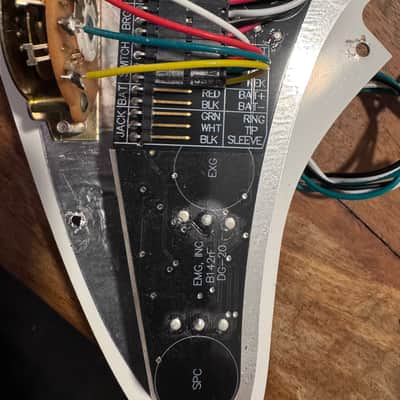 EMG DG20 David Gilmour Pre-Wired Loaded Strat Pickguard 2010s - Ivory/White Pearl image 4