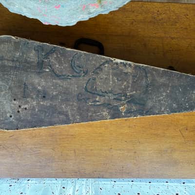 Vintage 1956 Danelectro Hardshell Case – Generously Relic'd by Time, Wildlife, and "KC" image 1