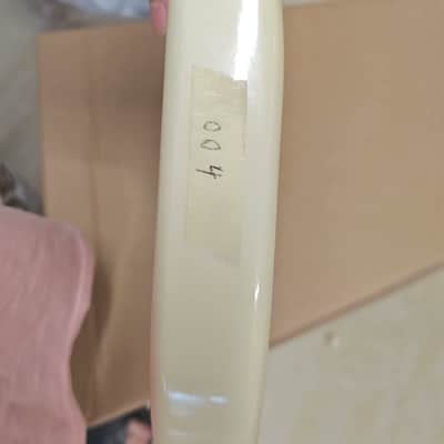 Cream Yellow Strat Style Guitar Poplar Wood Body image 3