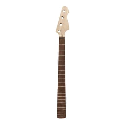 Replacement Bass Guitar Neck 21 Fret 30 Inch Scale, Maple with Rosewood Fretboard,42mm Nut Width, Bolt-On Heel image 1