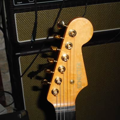 Schecter Van Nuys Hot Rod Custom Strat Super Rare! Curly Maple  1 Humbucker Cherry Sunburst image 14
