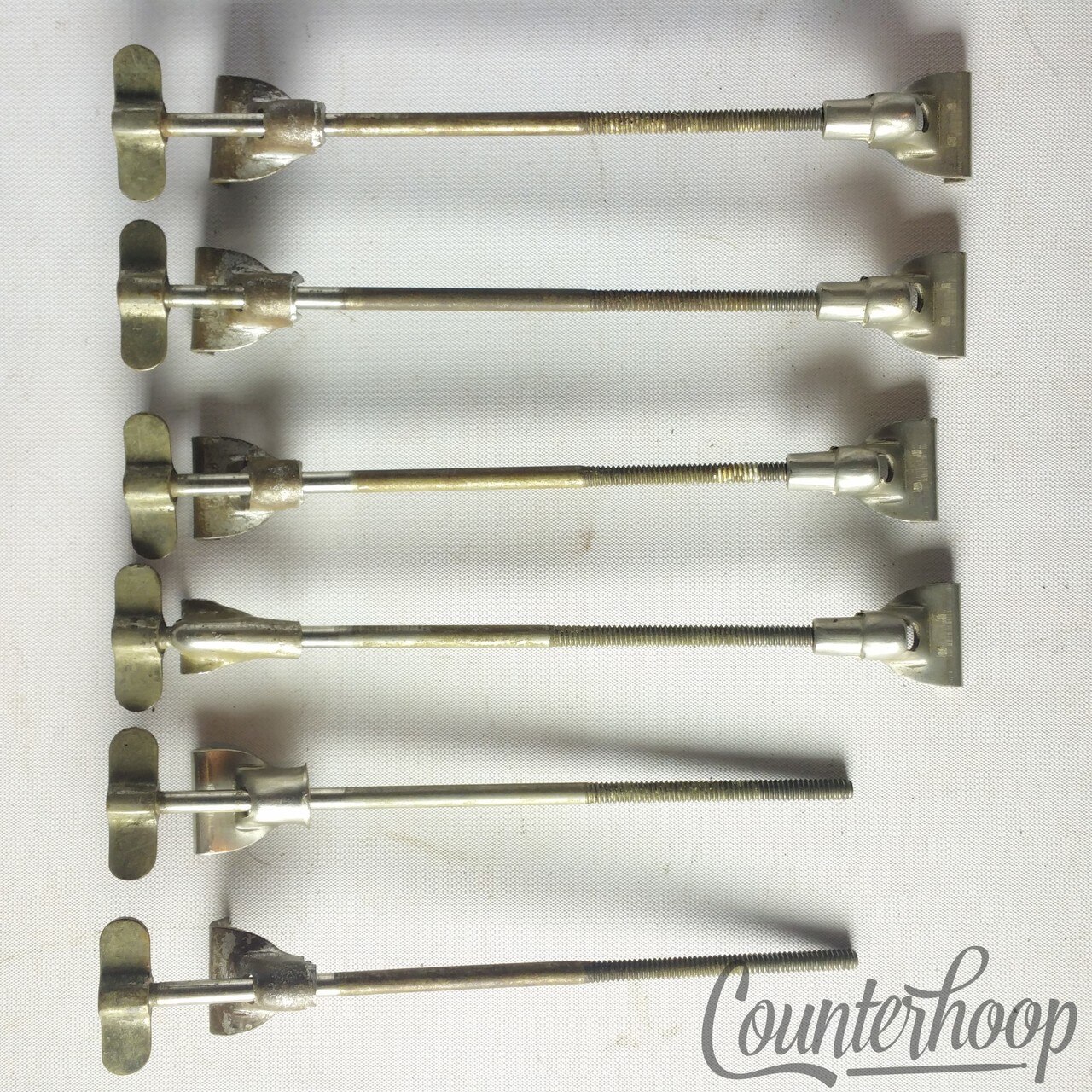Kent 6x Snare Drum 5 3/4"Single-Tension T-Rods+Rim Clips Nickel Vintage 50s USA — main photograph