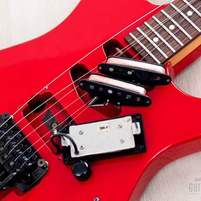 1990 Charvel by Jackson DK-065-SSH Vintage Superstrat Red w/ Floyd Rose, Model 3 Japan image 19